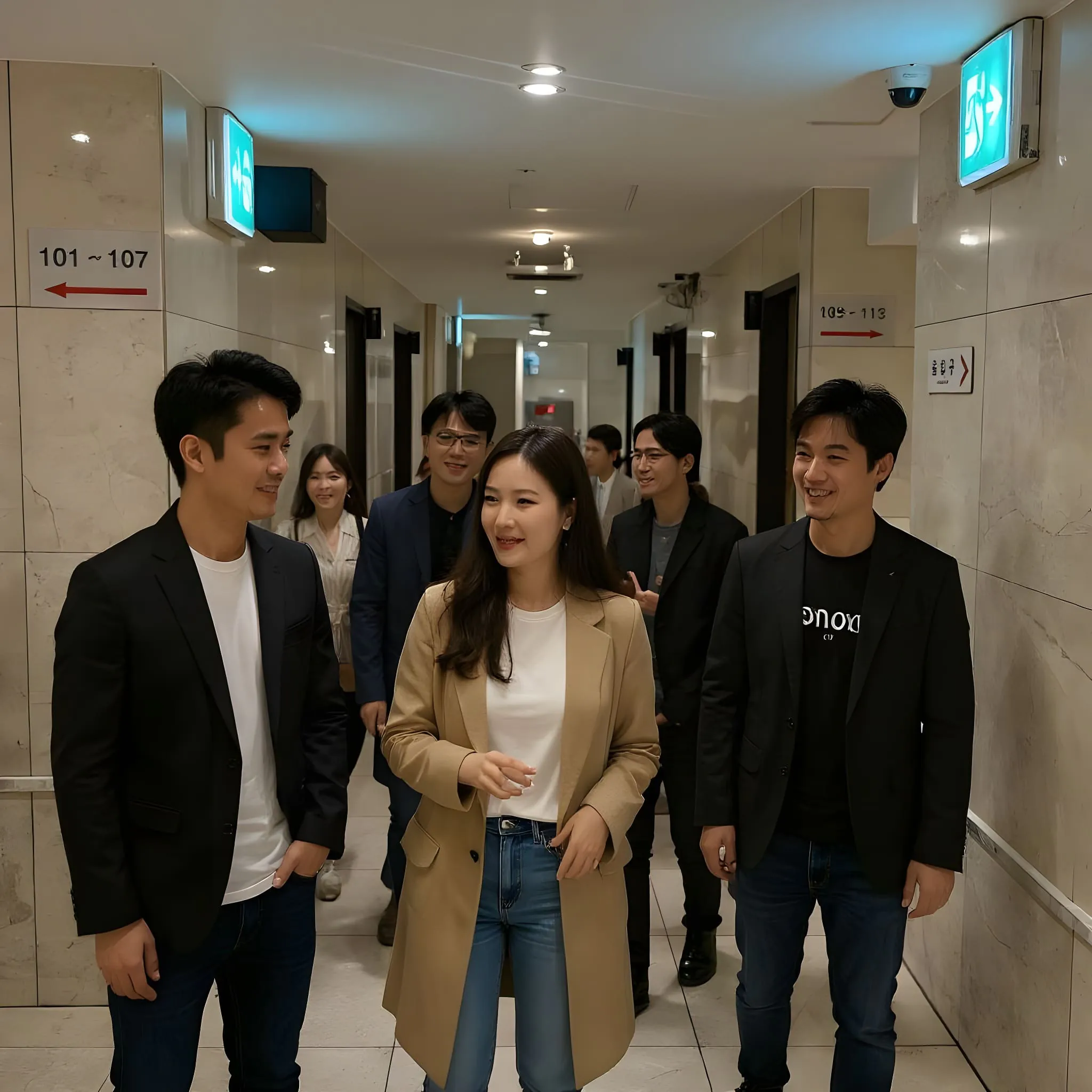 강남 달토 복도 고급 대리석 인테리어